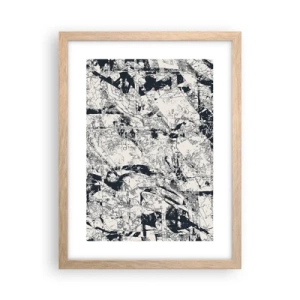 Poster in einem Rahmen aus heller Eiche - Durchdringung der Gegensätze - 30x40 cm