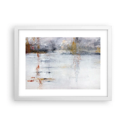 Poster in einem weißen Rahmen - Hinter dem Luftvorhang - 40x30 cm