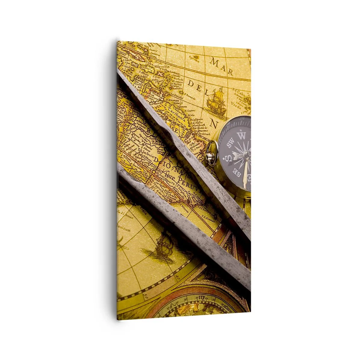 Bild auf Leinwand - Leinwandbild - Wo sind diese Schätze? - 65x120 cm
