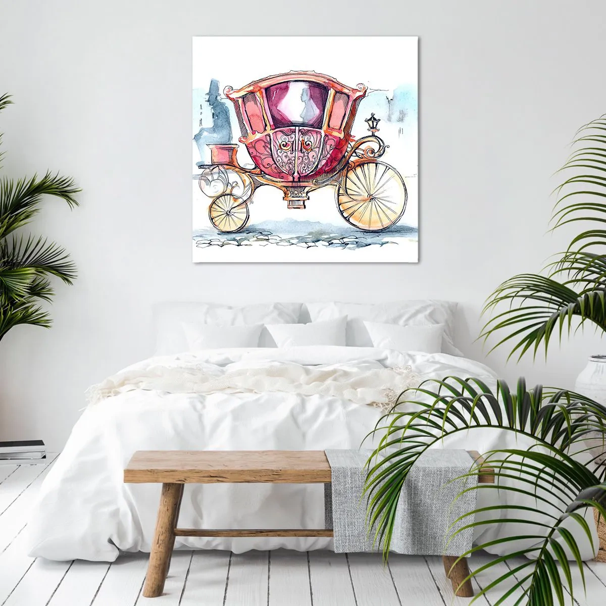 Bild auf Leinwand - Leinwandbild - Zur Hochzeit oder zum Abschlussball? - 70x70 cm