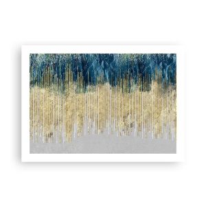 Poster - Vergoldete Grenze - 70x50 cm