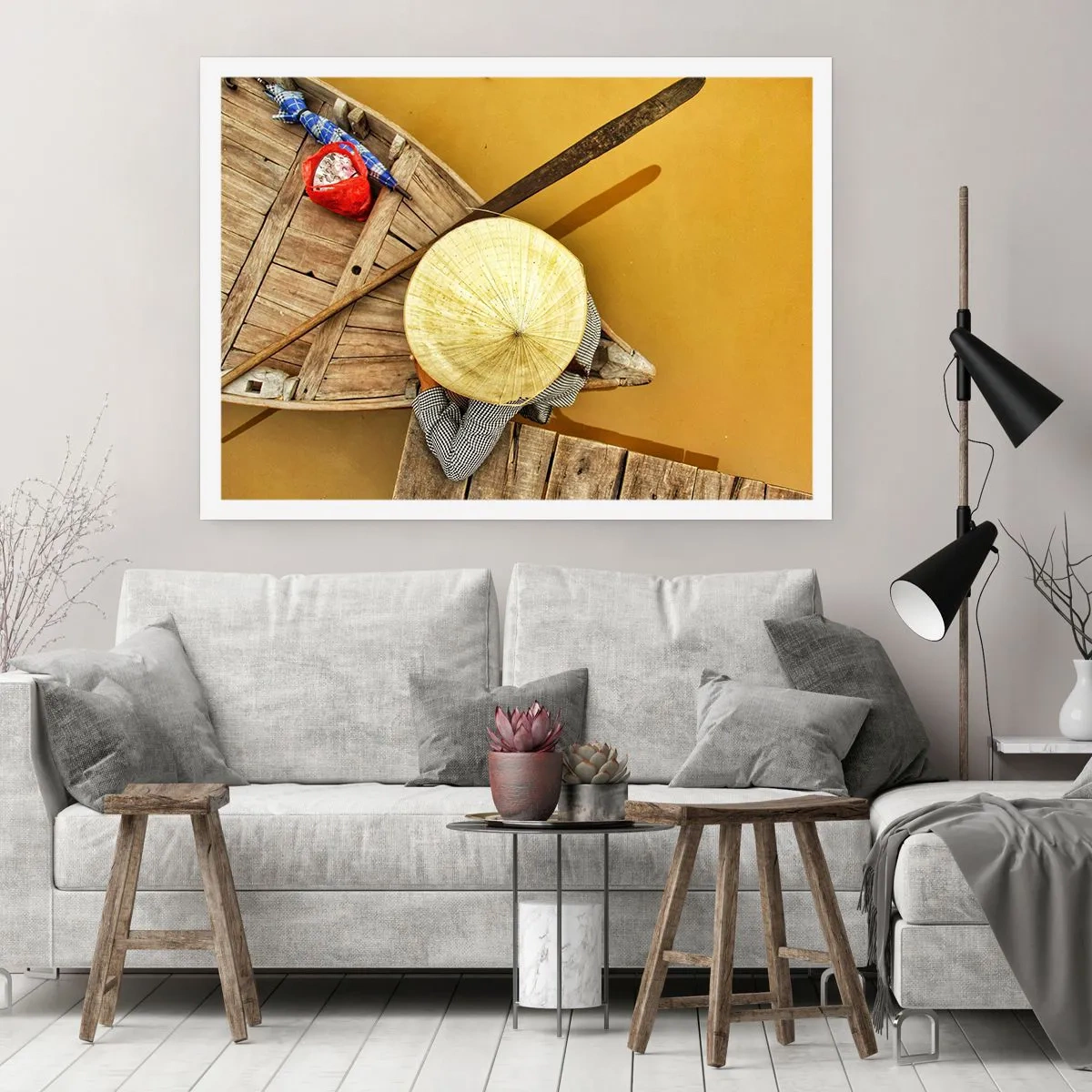 Poster - Leben am Gelben Fluss - 70x50 cm