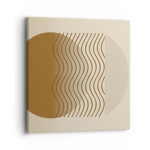 Bild auf Leinwand - Leinwandbild - Zur Entstehung geometrischer Figuren - 40x40 cm