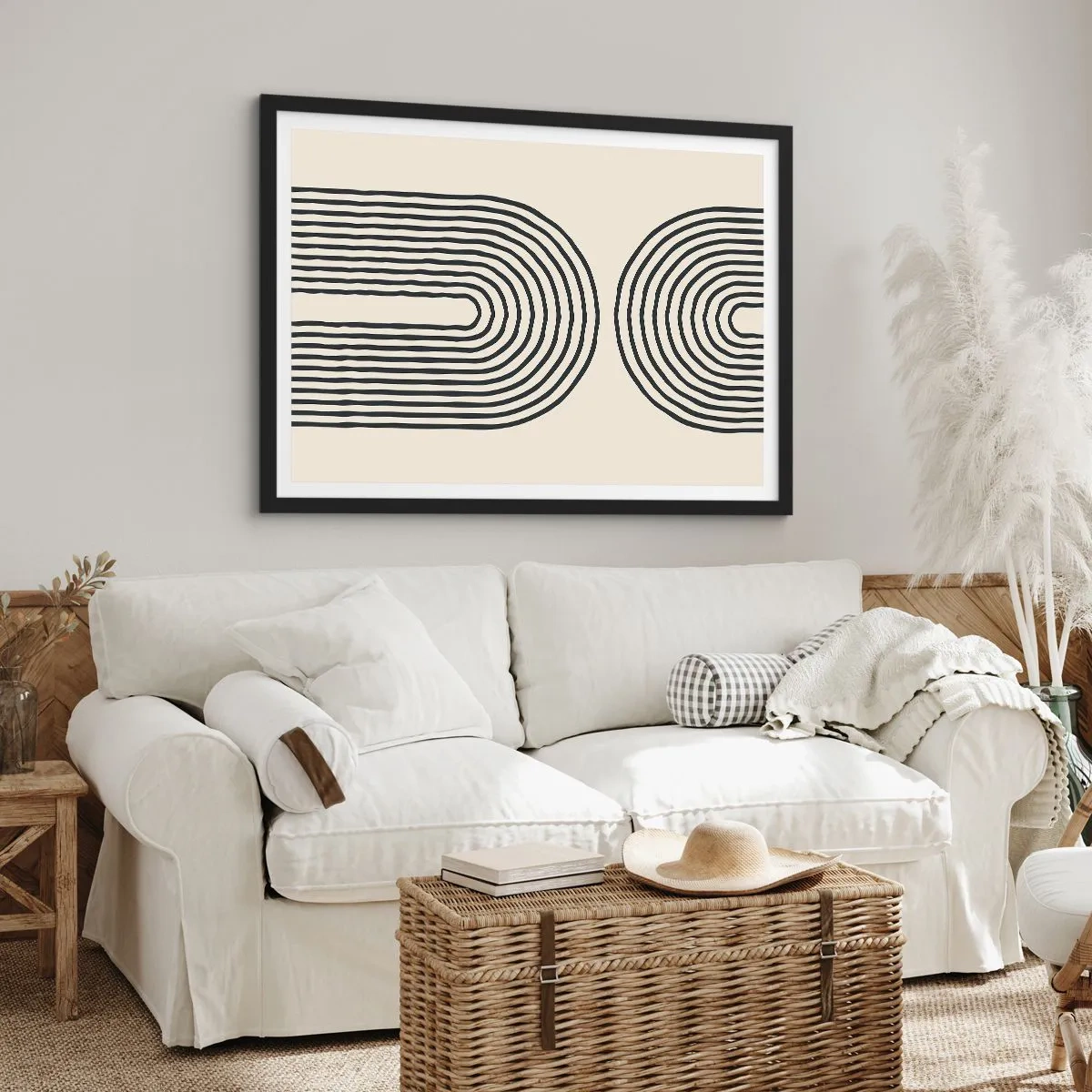 Poster in einem schwarzem Rahmen - In einem Moment ... - 40x30 cm