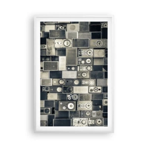 Poster in einem weißen Rahmen - Und es ist alles in Ordnung - 61x91 cm