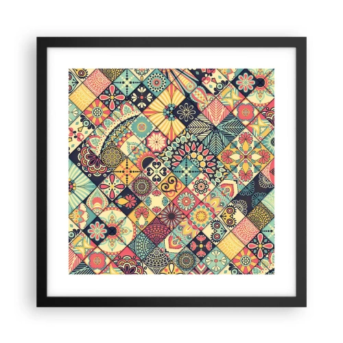 Poster in einem schwarzem Rahmen - marokkanische Atmosphäre - 40x40 cm