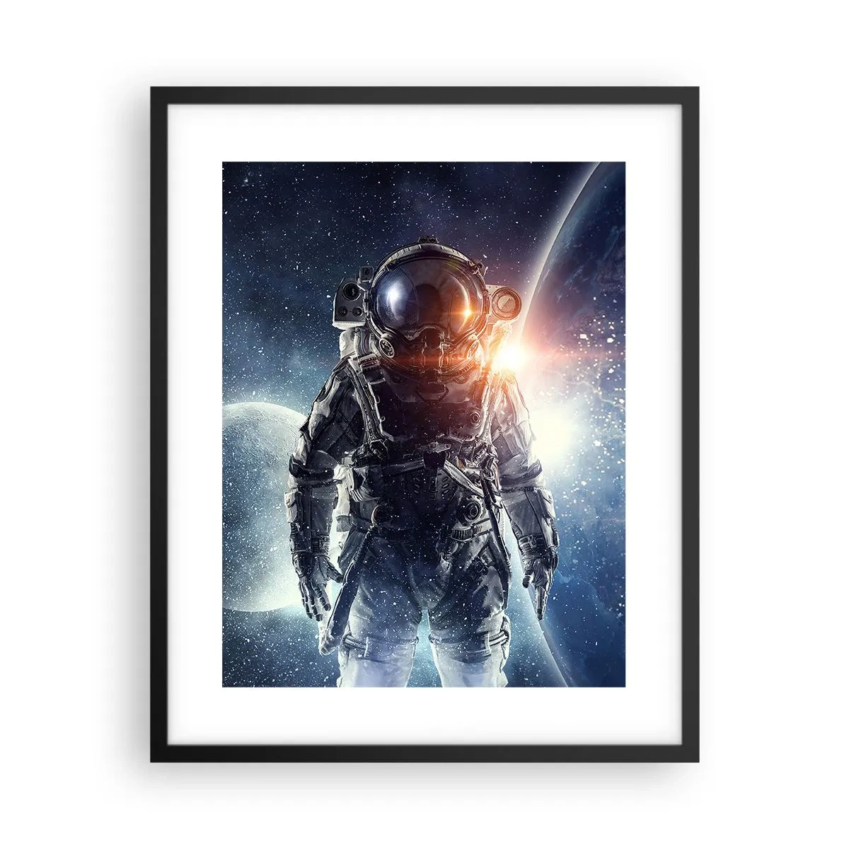 Poster in einem schwarzem Rahmen - Weltraumabenteuer - 40x50 cm