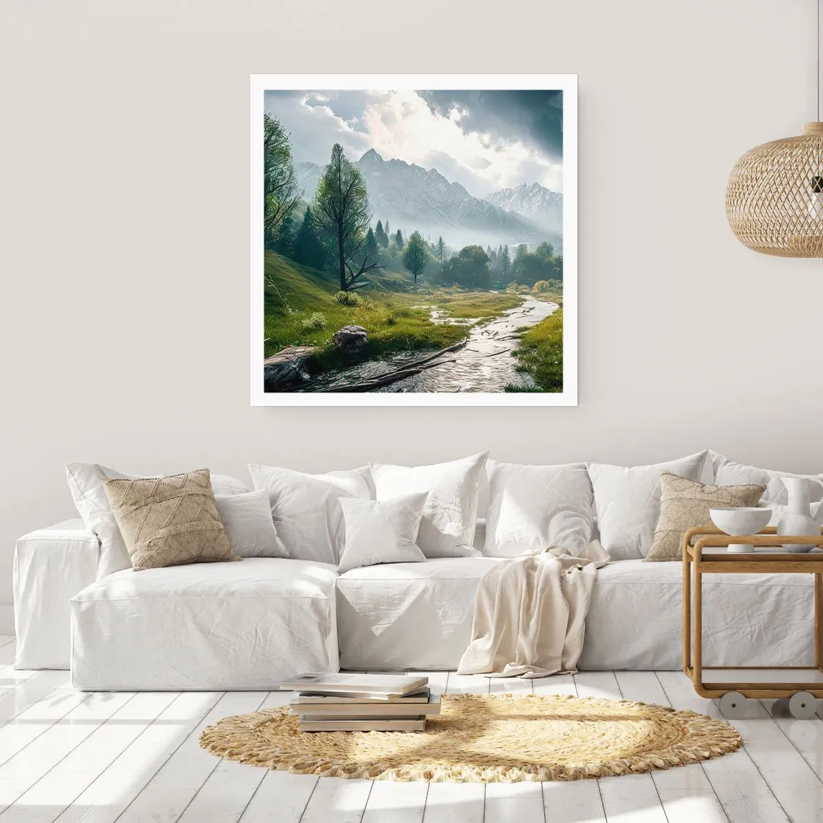 Poster - Hin und zurück - 40x40 cm