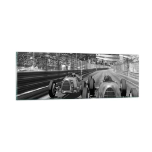 Glasbild - Bild auf glas - Vor langer Zeit in Monte Carlo - 90x30 cm