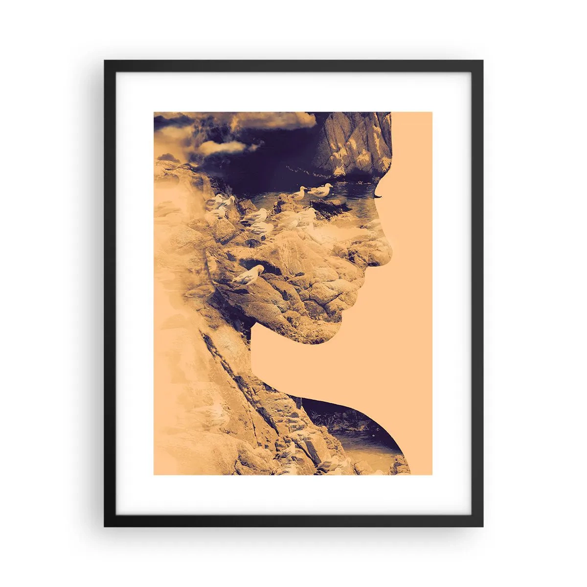 Poster in einem schwarzem Rahmen - Von Natur aus schön - 40x50 cm