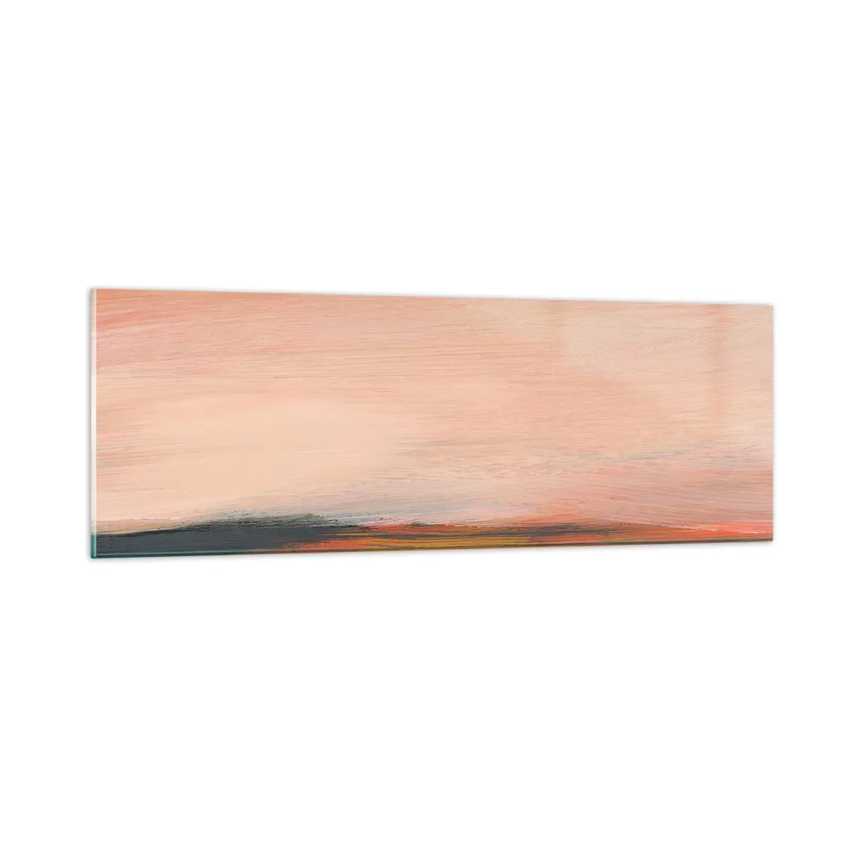 Glasbild - Bild auf glas - In Rosatönen - 90x30 cm