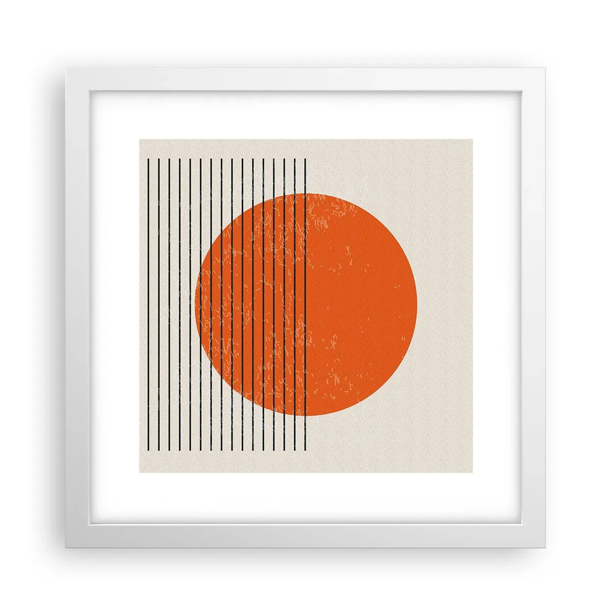 Poster in einem weißen Rahmen - Immer die Sonne - 30x30 cm