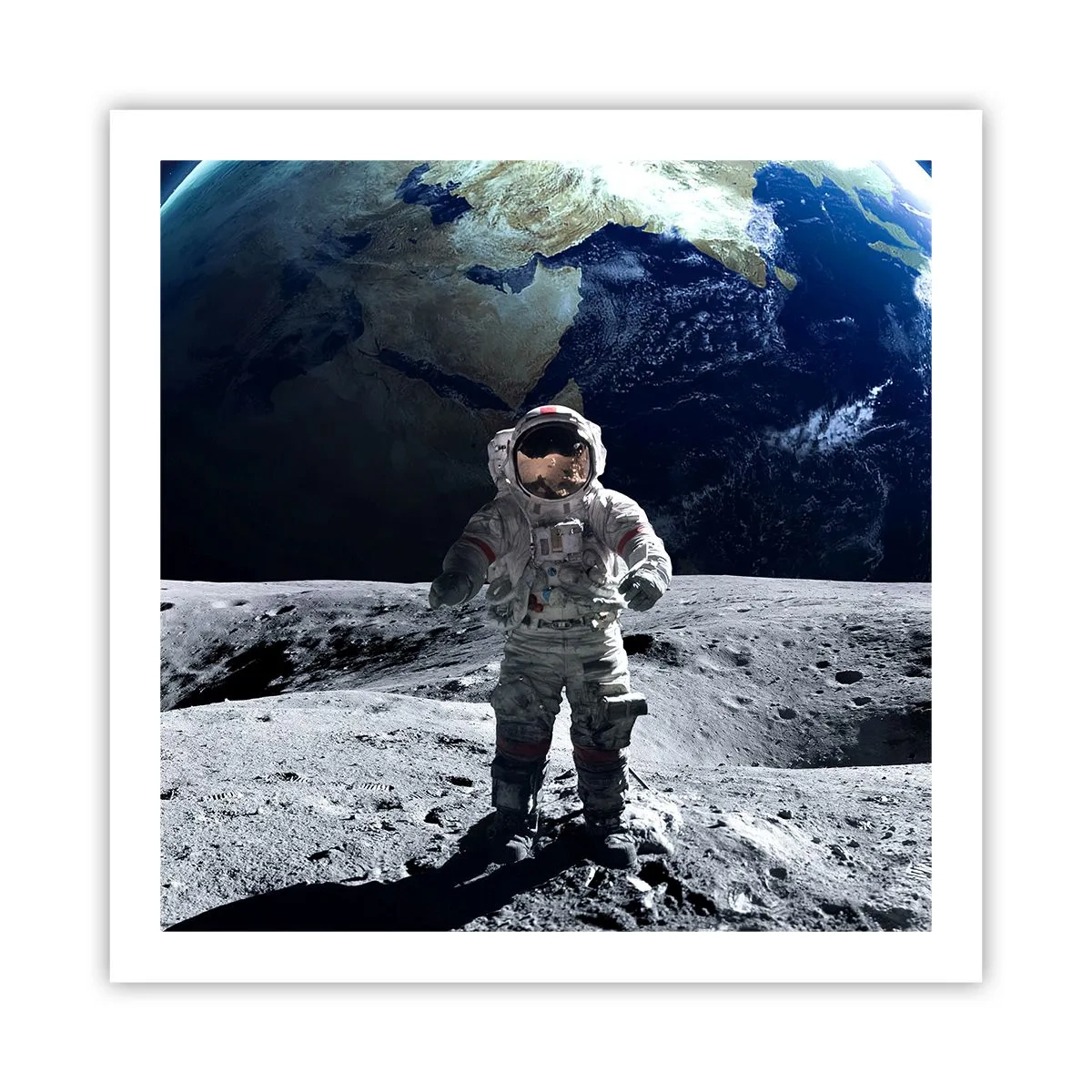 Poster - Grüße vom Mond - 60x60 cm