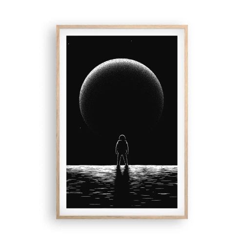 Poster in einem Rahmen aus heller Eiche - Angesicht zu Angesicht - 61x91 cm