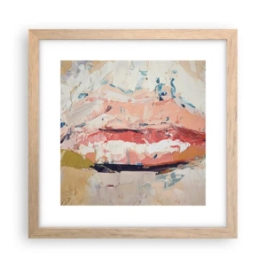 Poster in einem Rahmen aus heller Eiche - Es weckt die Sinne - 30x30 cm