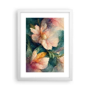 Poster in einem weißen Rahmen - Pure Subtilität - 30x40 cm