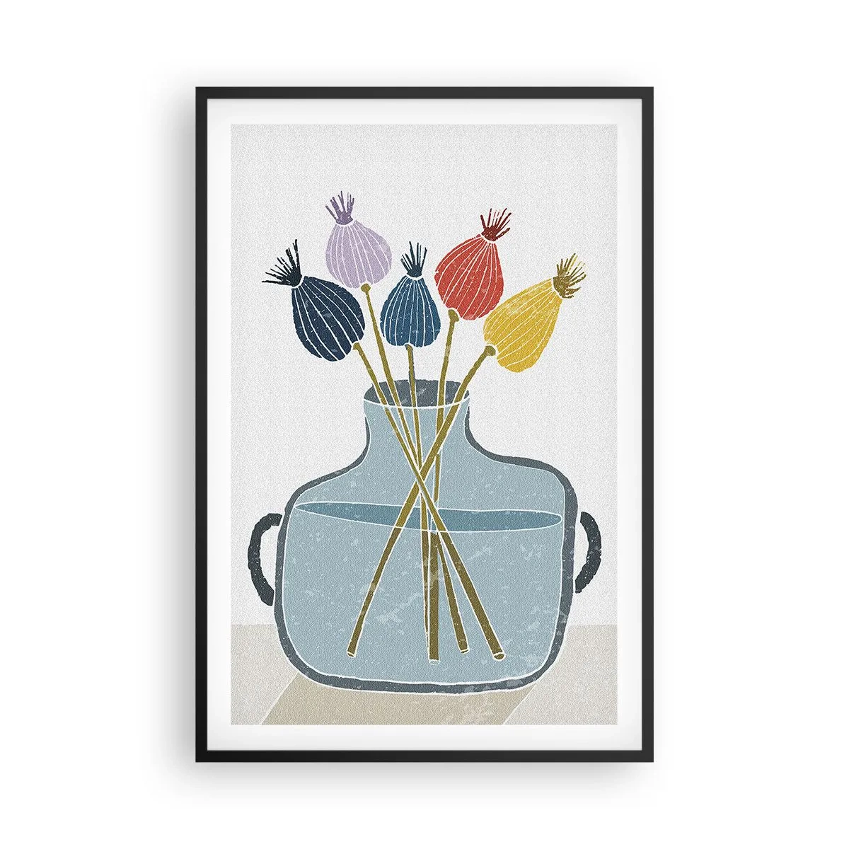 Poster in einem schwarzem Rahmen - Es ist mucksmäuschenstill - 61x91 cm