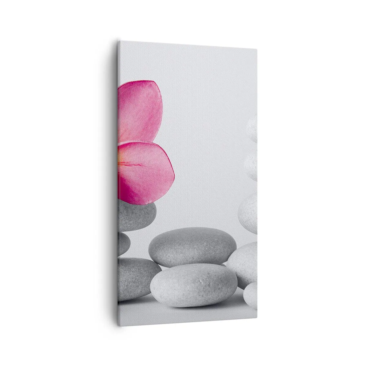 Bild auf Leinwand - Leinwandbild - Stein auf Stein und auf diesem Stein... - 55x100 cm