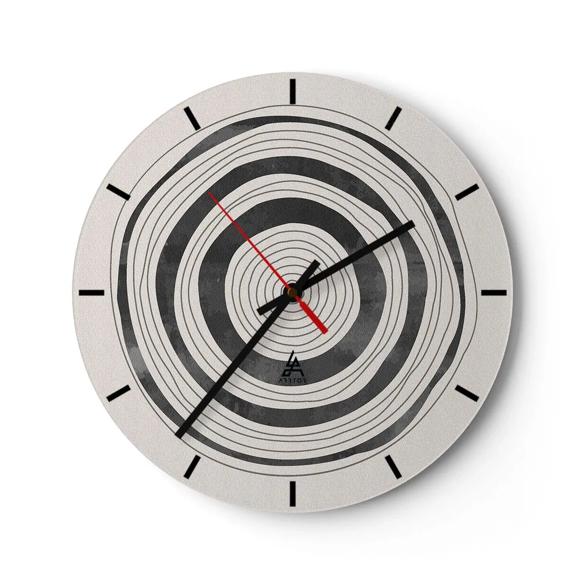 Wanduhr - Glasuhr - Wichtig ist, was dazwischen liegt - 40x40 cm