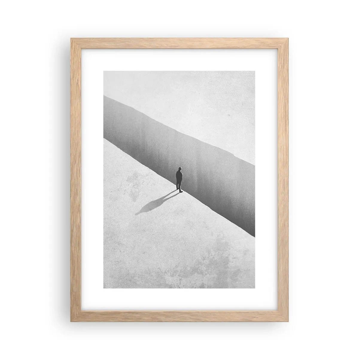 Poster in einem Rahmen aus heller Eiche - Klares Ziel - 30x40 cm