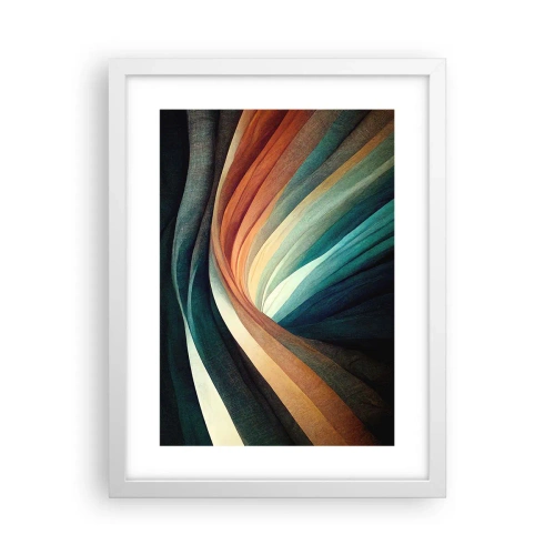 Poster in einem weißen Rahmen - Aus Farben gewebt - 30x40 cm