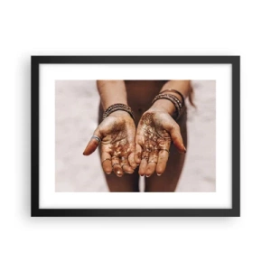 Poster in einem schwarzem Rahmen - Ein Geschenk für dich - 40x30 cm