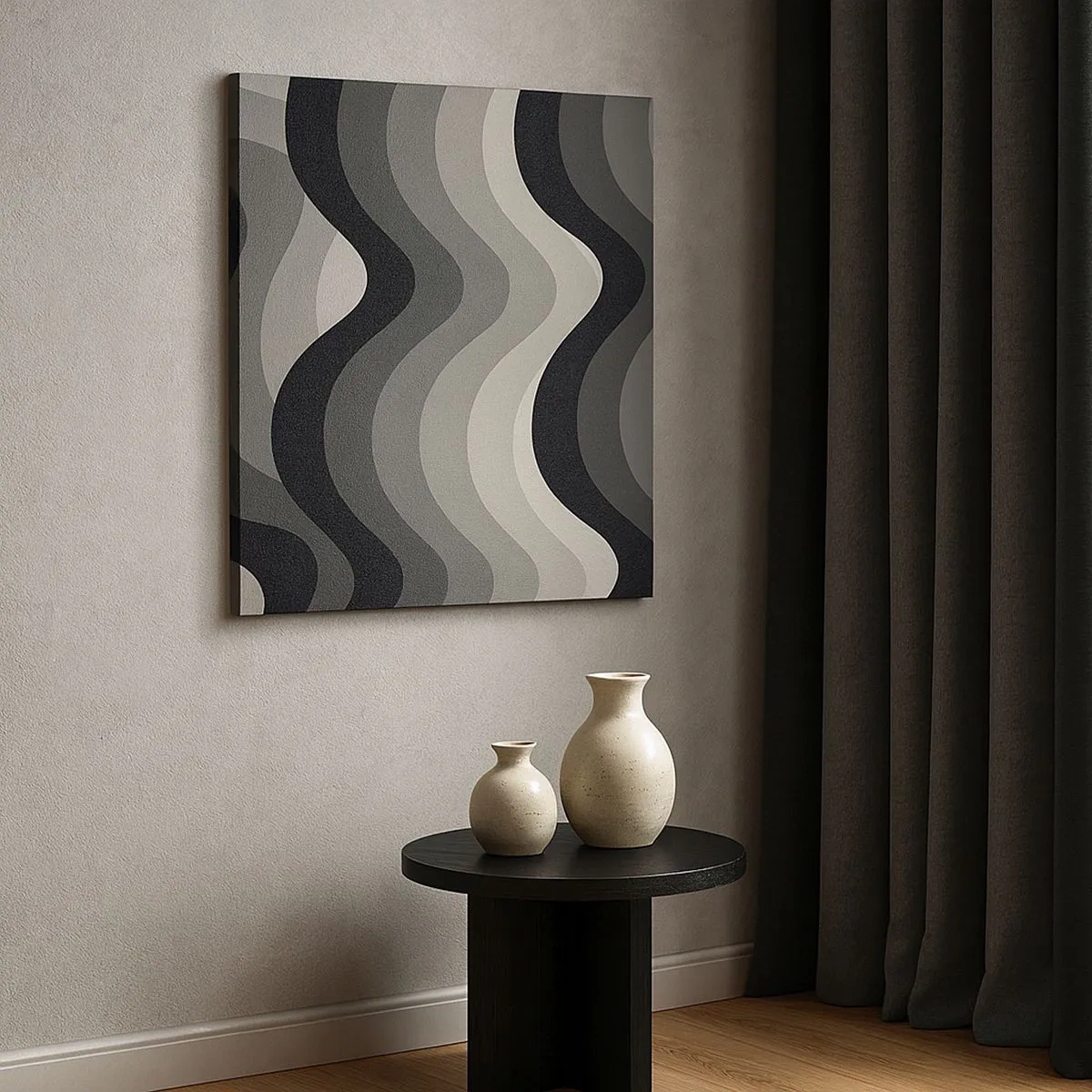 Bild auf Leinwand - Leinwandbild - Eine Welle nach der anderen - 30x30 cm