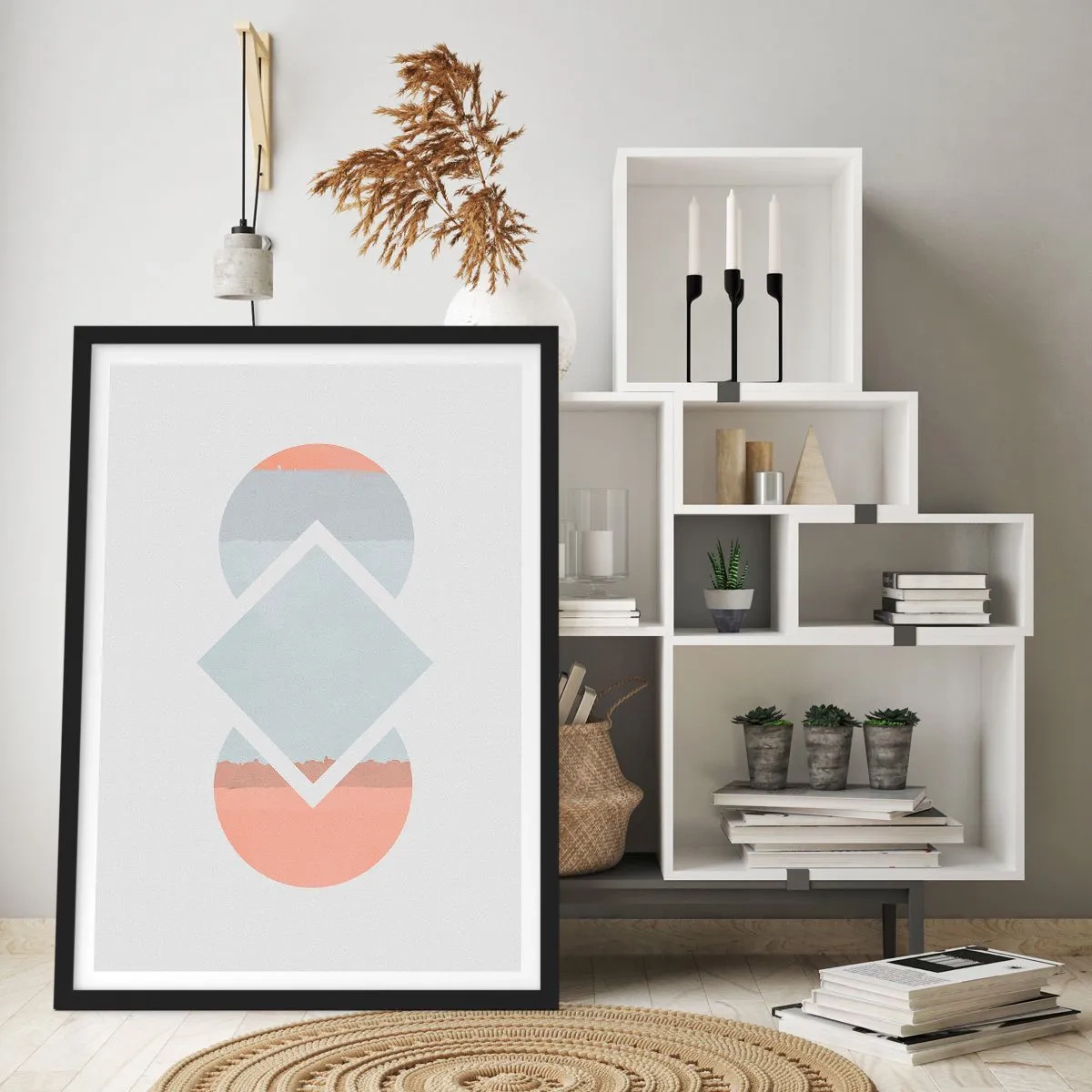 Poster in einem schwarzem Rahmen - Die Situation ist klar - 61x91 cm