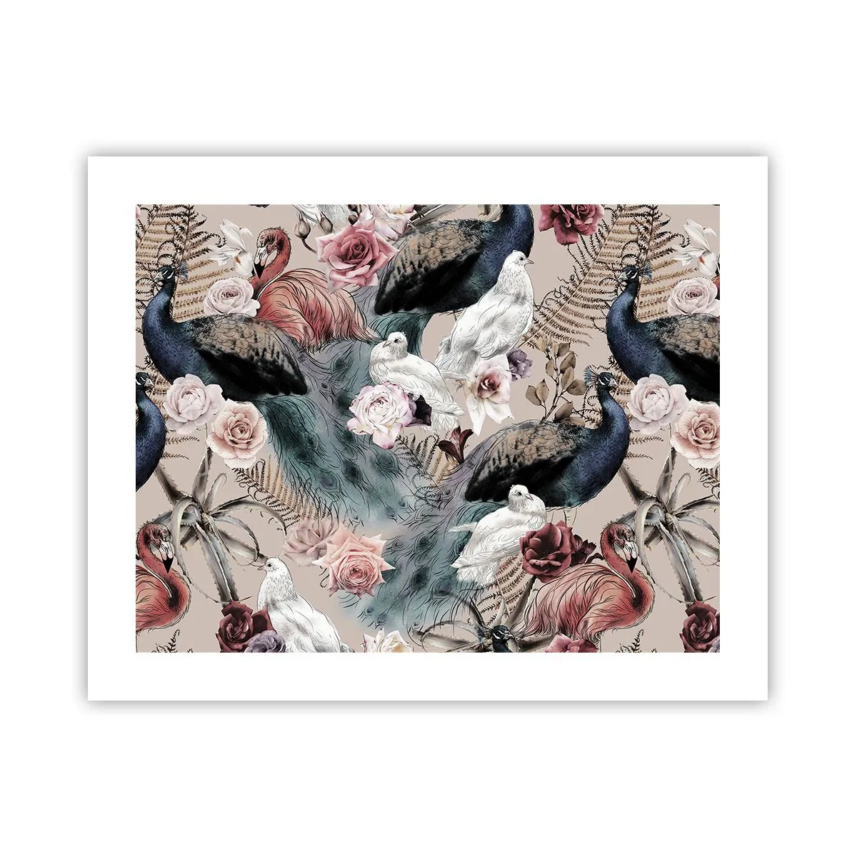 Poster - Im Schlossgarten - 50x40 cm