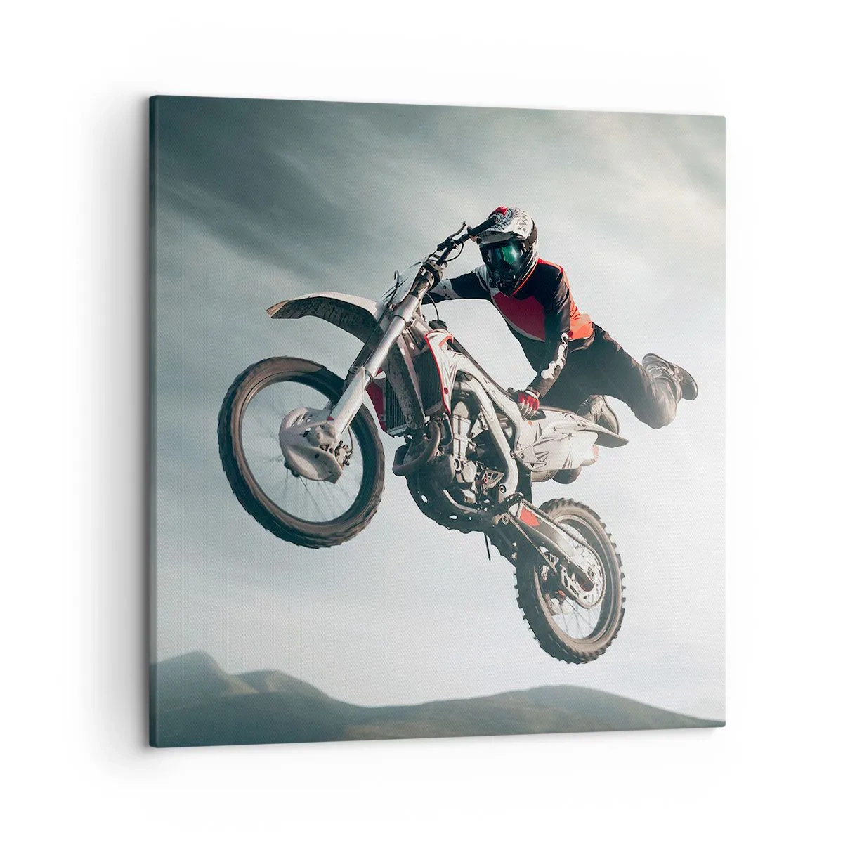 Bild auf Leinwand - Leinwandbild - Kein Spaß ohne Risiko - 50x50 cm