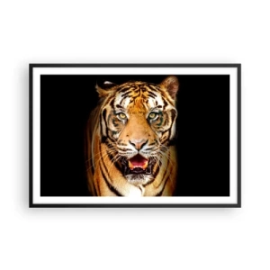 Poster in einem schwarzem Rahmen - Wild im Herzen - 91x61 cm