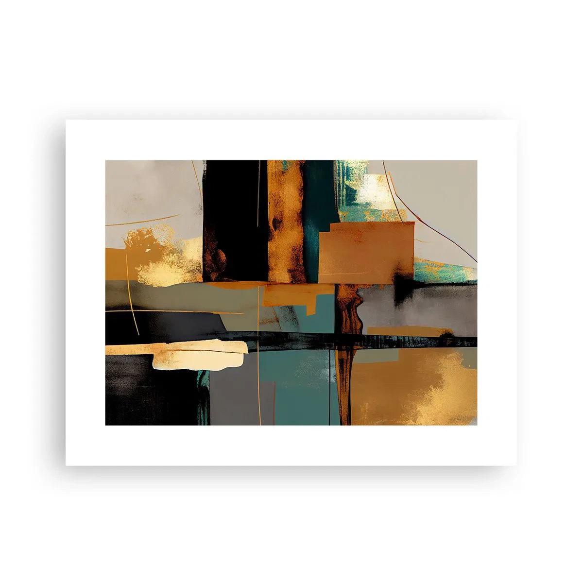 Poster - Abstraktion – Licht und Schatten - 40x30 cm