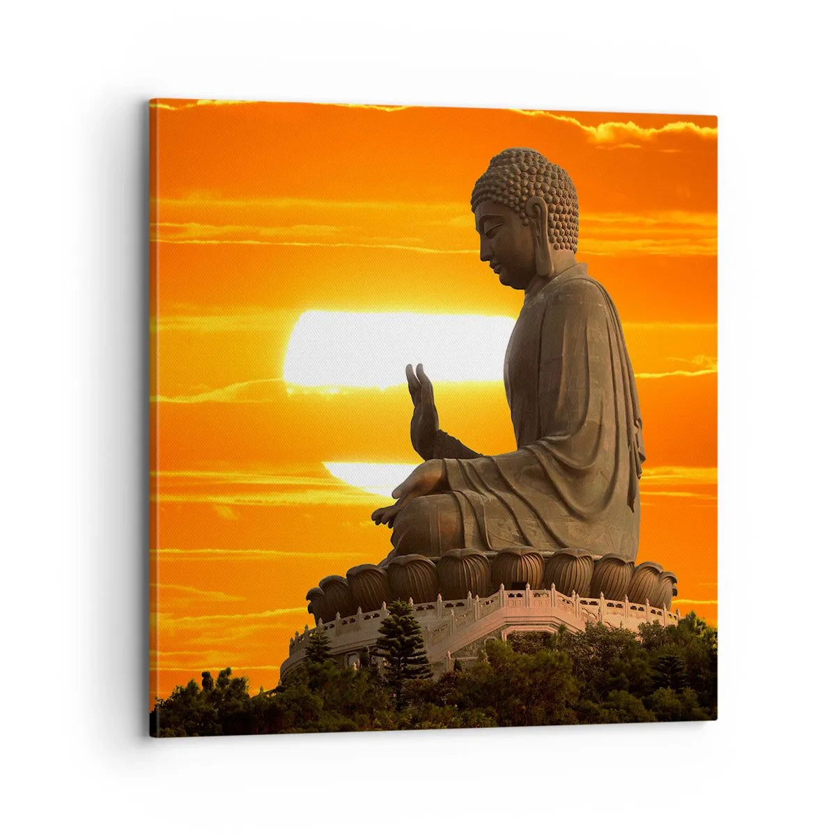 Bild auf Leinwand - Leinwandbild - Keine Angst vor der Welt - 70x70 cm