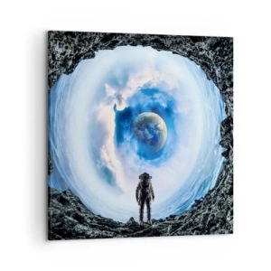 Bild auf Leinwand - Leinwandbild - Es ist nicht weit von zu Hause - 60x60 cm