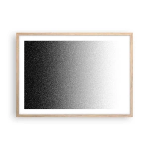 Poster in einem Rahmen aus heller Eiche - Dem Licht entgegen - 70x50 cm