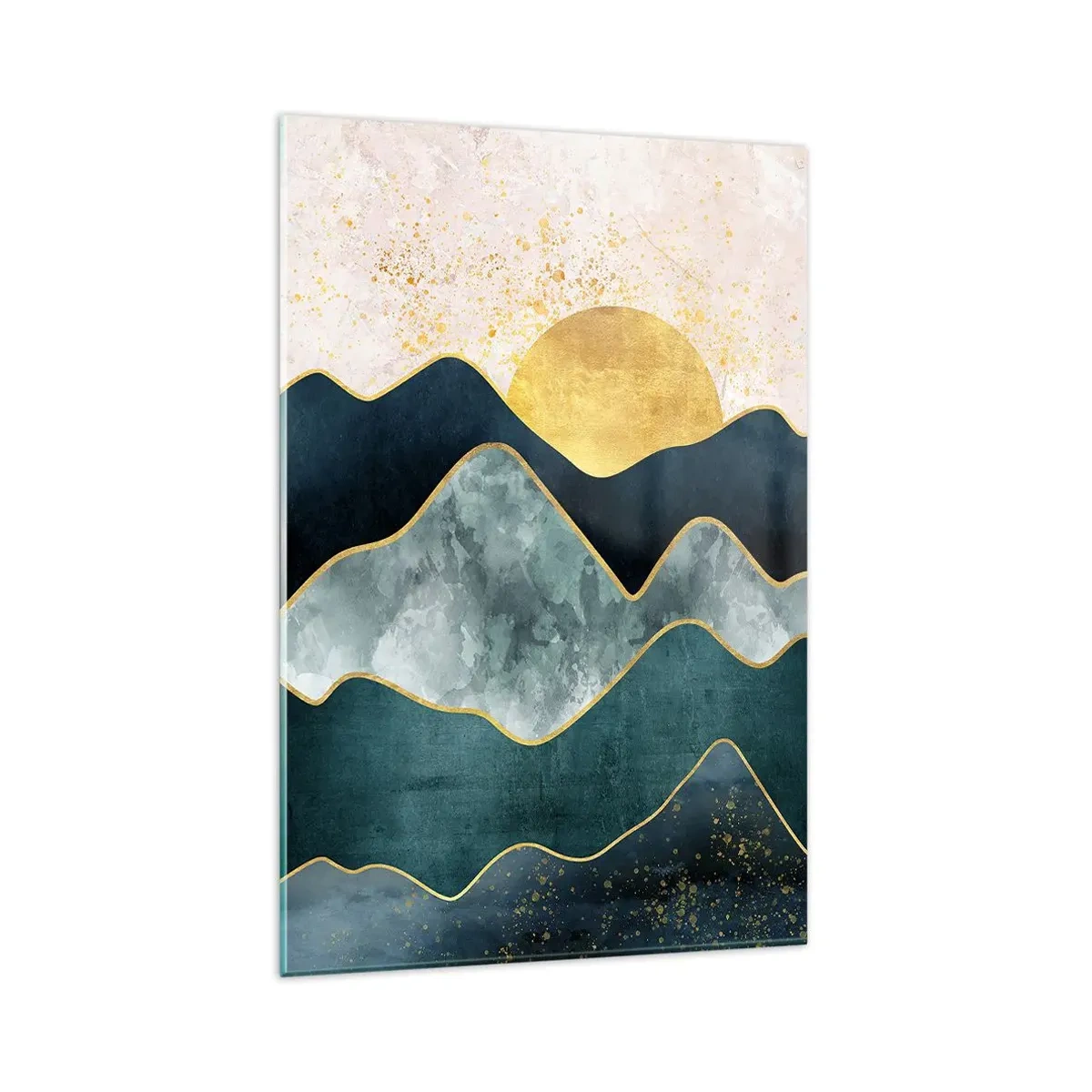 Glasbild - Bild auf glas - Hinter den sieben Bergen - 80x120 cm