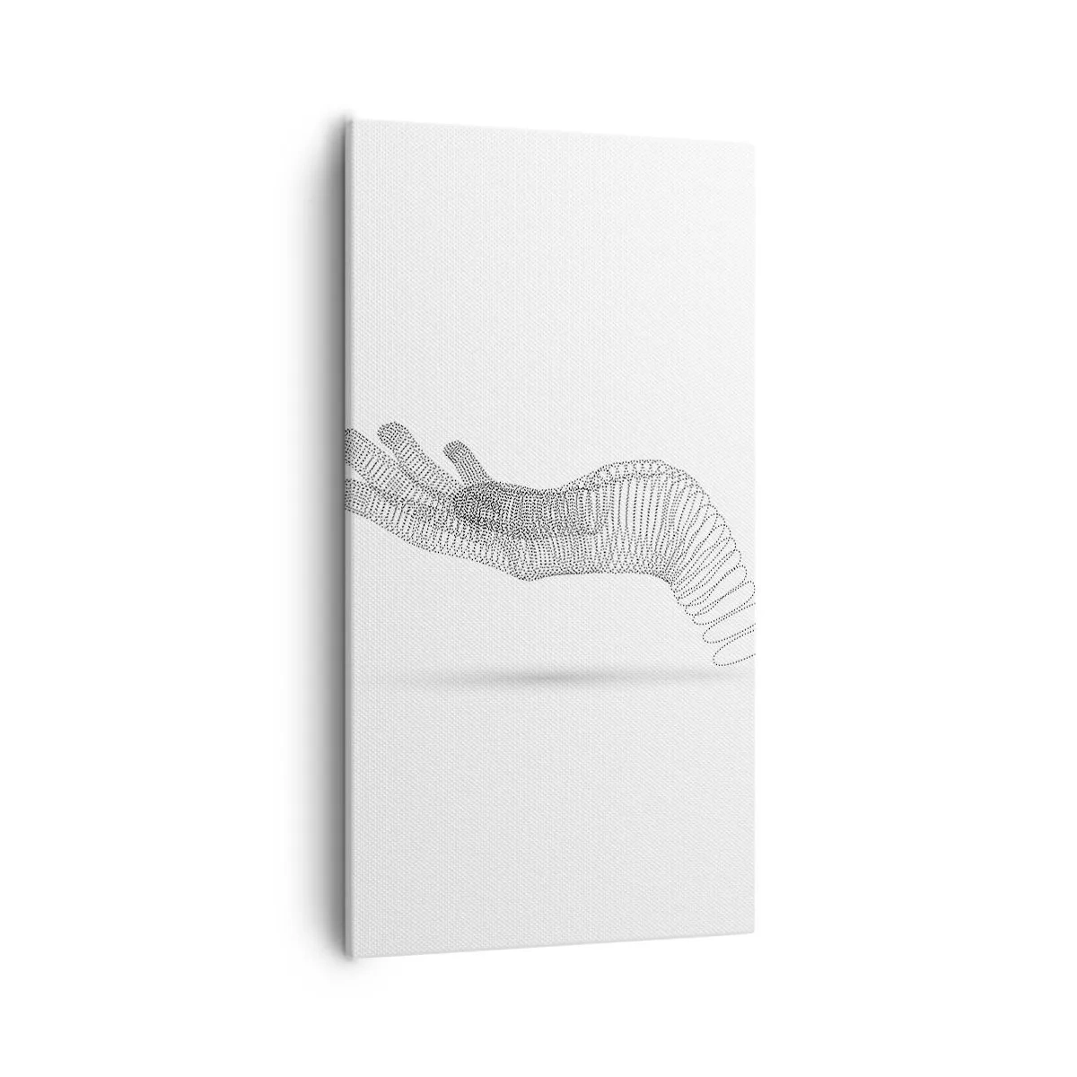 Bild auf Leinwand - Leinwandbild - Federnde Hand - 55x100 cm