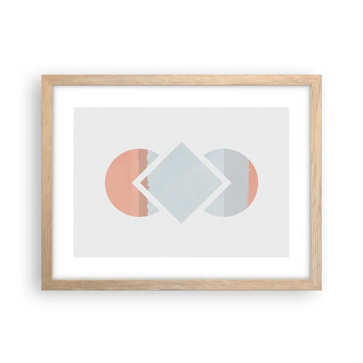 Poster in einem Rahmen aus heller Eiche - Die Situation ist klar - 40x30 cm