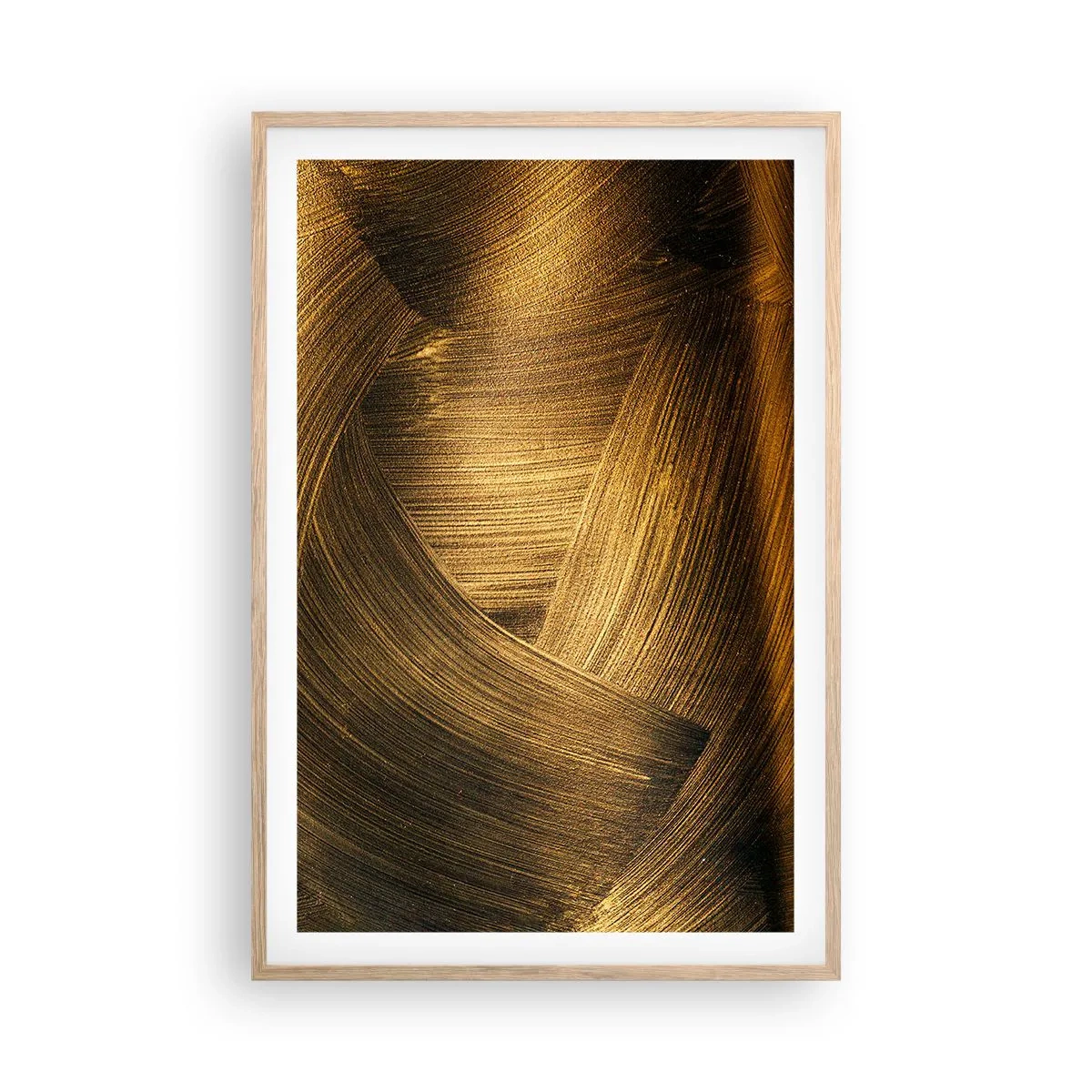 Poster in einem Rahmen aus heller Eiche - In einem goldenen Labyrinth - 61x91 cm