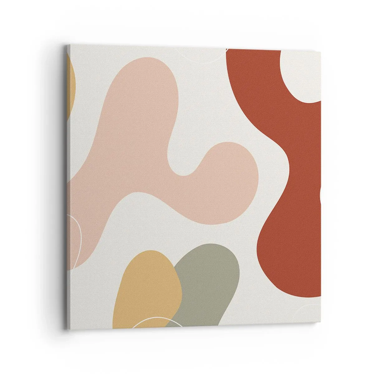 Bild auf Leinwand - Leinwandbild - Kringel oder Schnörkel? - 70x70 cm