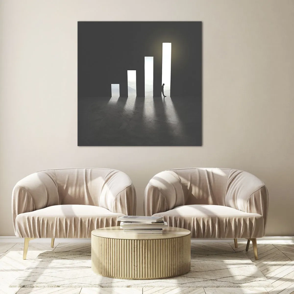 Glasbild - Bild auf glas - Erfolg – Impression - 60x60 cm