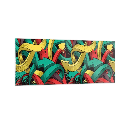 Glasbild - Bild auf glas - Welcher Weg zum Ziel? - 100x40 cm