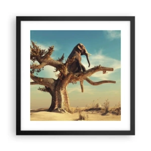 Poster in einem schwarzem Rahmen - Ein neuer Standpunkt - 40x40 cm