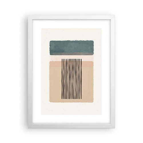 Poster in einem weißen Rahmen - Alles ist in Ordnung - 30x40 cm