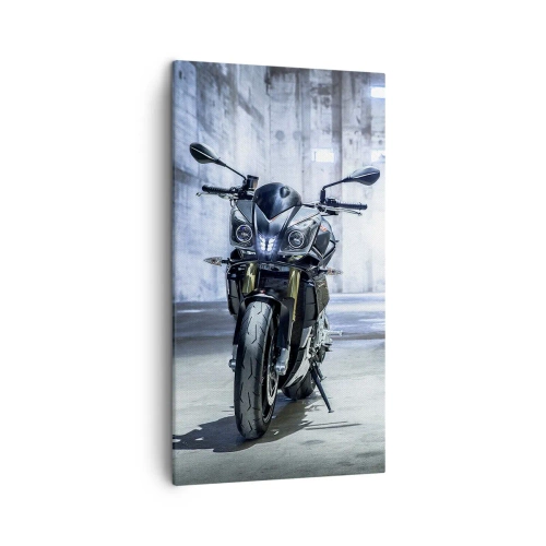 Bild auf Leinwand - Leinwandbild - Bevor der Motor brummt - 45x80 cm