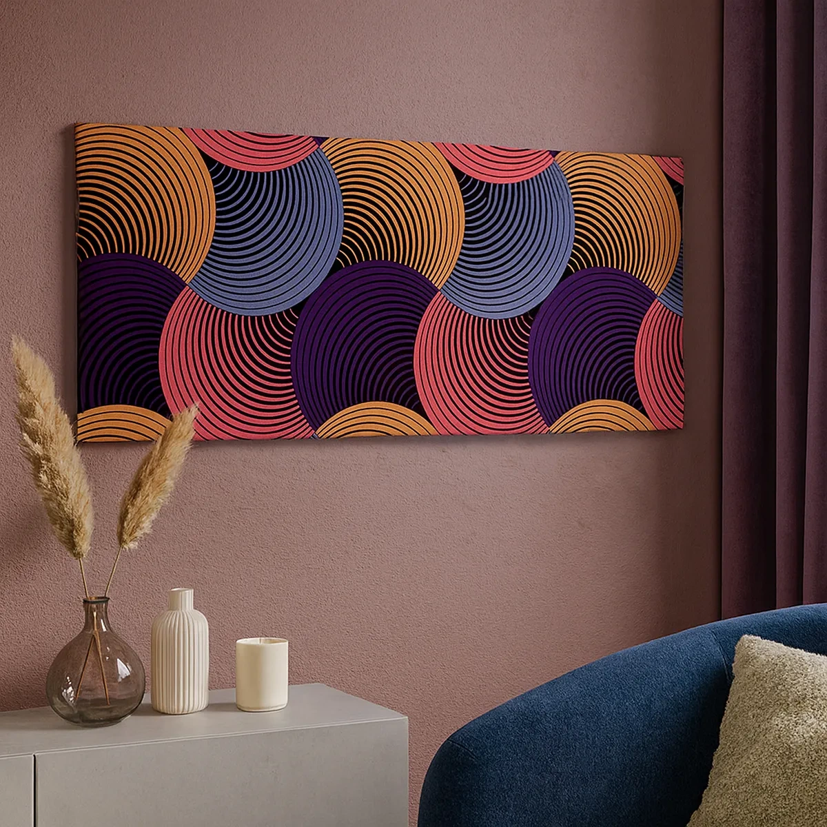 Bild auf Leinwand - Leinwandbild - Im kreisenden Rhythmus - 30x30 cm