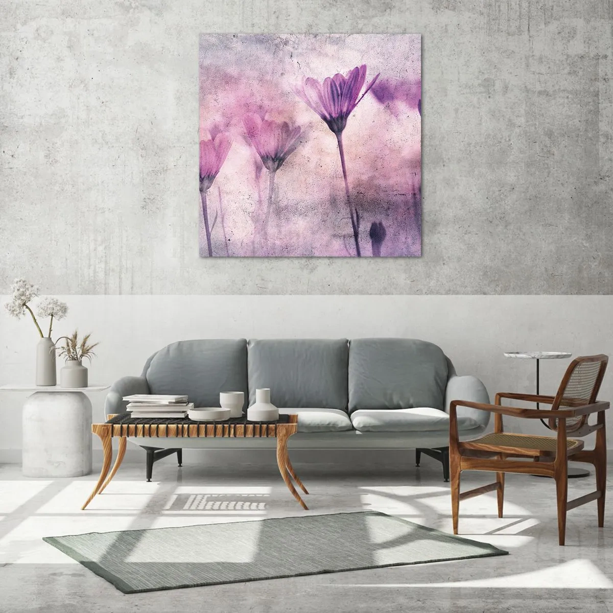 Glasbild - Bild auf glas - Ein Blumentraum - 30x30 cm