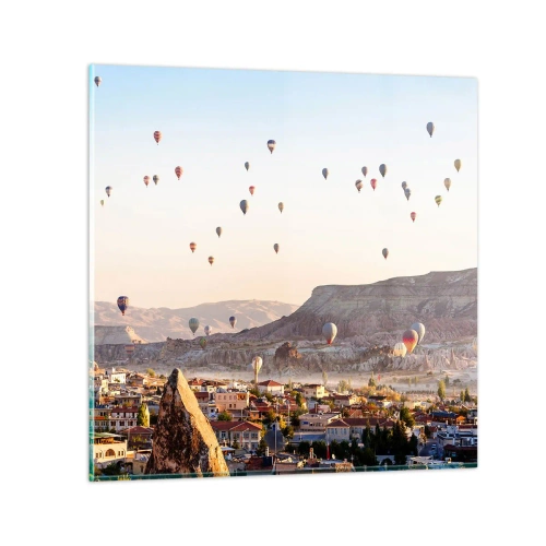 Glasbild - Bild auf glas - Wie Schiffe am Himmel - 50x50 cm