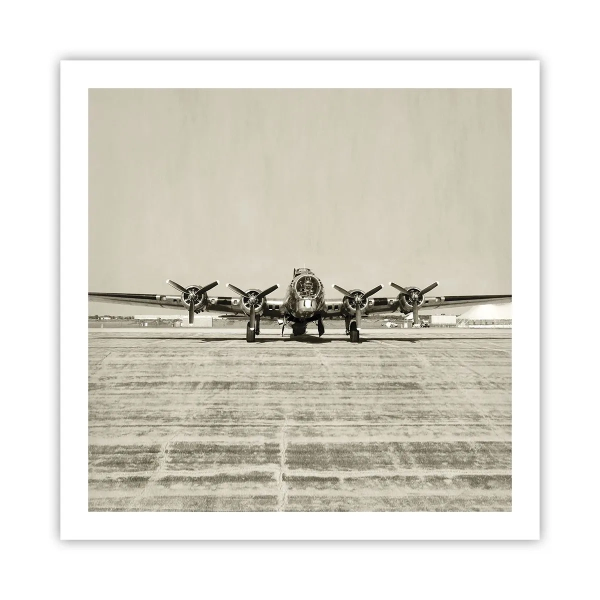 Poster - Wie immer bereit - 60x60 cm