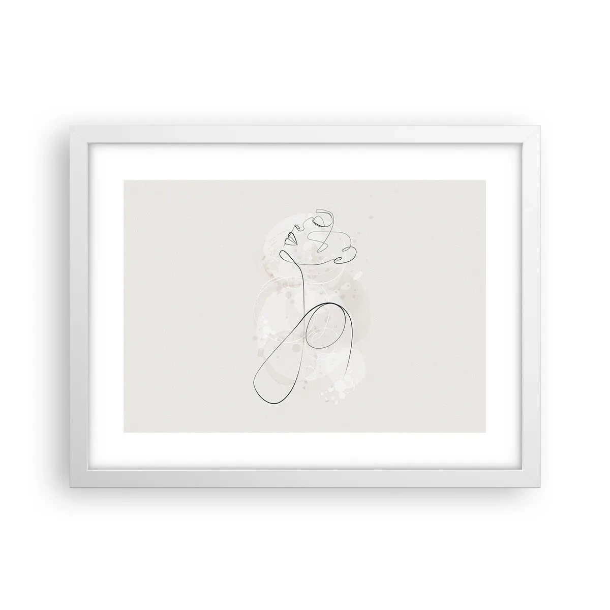 Poster in einem weißen Rahmen - Die Spirale der Schönheit - 40x30 cm